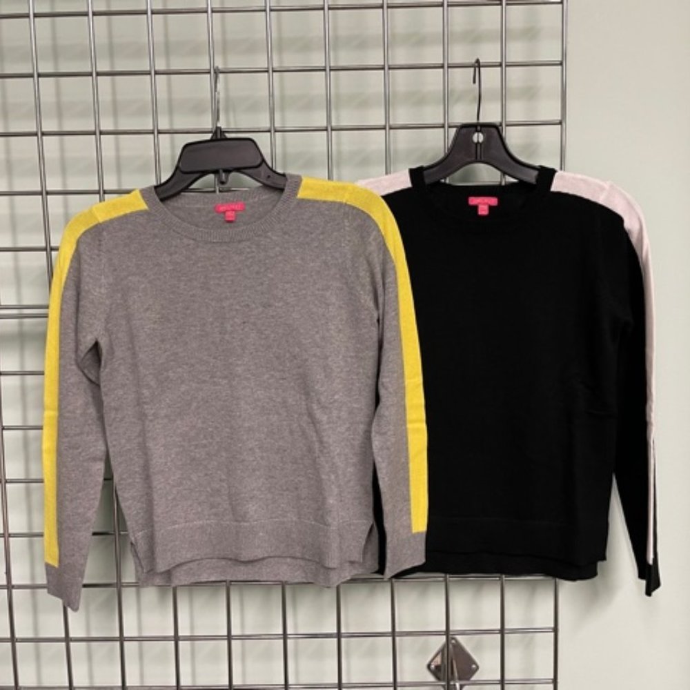 Stripe sleeve sweater